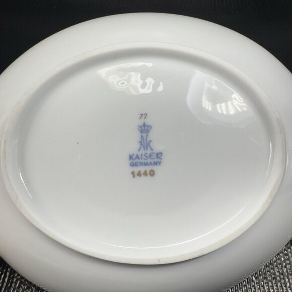 AK Kaiser Germany Gloria Fine Porcelain Dish Bowl With Handles Floral Pattern - Picture 6 of 14